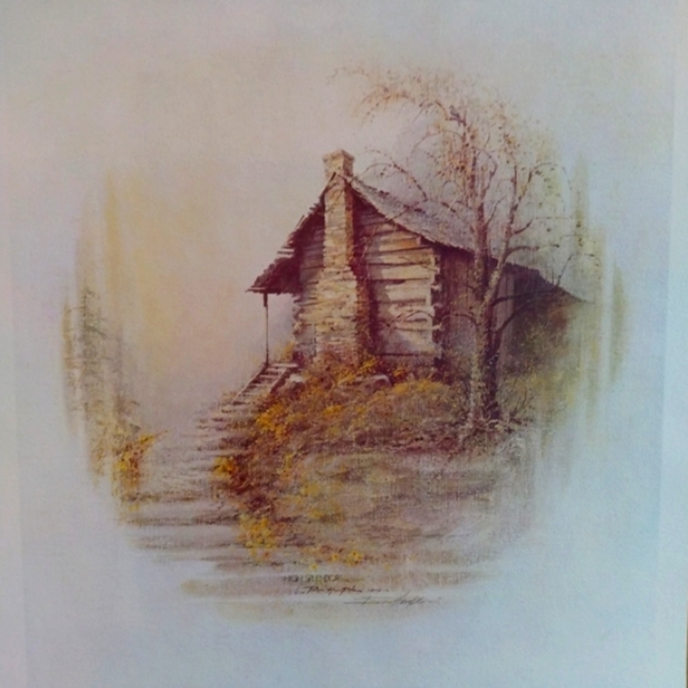 Ben Hampton artist print. " High Splendor" 1979. Stamped and signed.